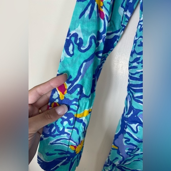 Lilly Pulitzer Sarasota Beaded Blue Iris Mai Tai Tunic Top Women’s Size XS - Picture 13 of 16